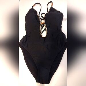 Shade and Shore Black One Piece Swimsuit
